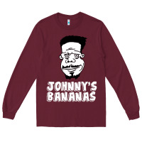 Burgundy johnny's bananas Long Sleeve Tee - linhVisuals