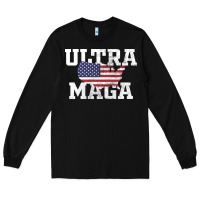 Black ULTRA MAGA Long Sleeve Tee - linhVisuals