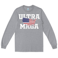 Heather Grey ULTRA MAGA Long Sleeve Tee - linhVisuals