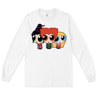 White power puff girls Long Sleeve Tee - linhVisuals