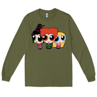 Army Green power puff girls Long Sleeve Tee - linhVisuals
