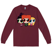 Burgundy power puff girls Long Sleeve Tee - linhVisuals