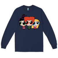 Navy power puff girls Long Sleeve Tee - linhVisuals