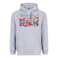 Heather Grey valentines day coffee Heavyweight Hoodie - Jasminsmagicworld
