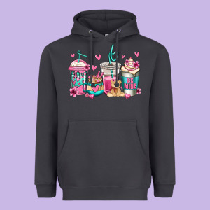 Valentines Day Coffee Heavyweight Hoodie Designed By Jasminsmagicworld