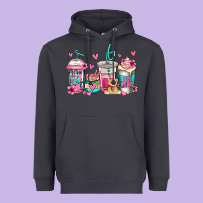 Valentines Day Coffee Heavyweight Hoodie Designed By Jasminsmagicworld