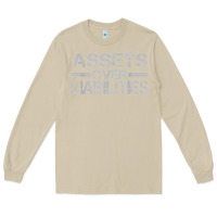 Mushroom assets over liabilities mens t shirt Long Sleeve Tee - linhVisuals