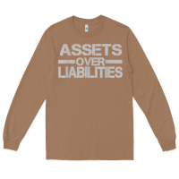 Toasted Coconut assets over liabilities mens t shirt Long Sleeve Tee - linhVisuals
