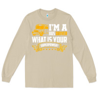 Mushroom i'm a bus driver what is your superpower driving school bus t shirt Long Sleeve Tee - linhVisuals