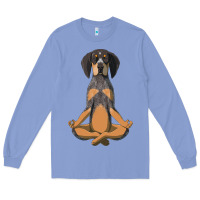 Colony Blue yoga fitness bluetick coonhound dog 363 bodybuilding Long Sleeve Tee - linhVisuals
