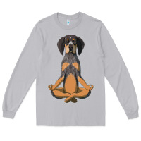 Moon Dust yoga fitness bluetick coonhound dog 363 bodybuilding Long Sleeve Tee - linhVisuals