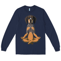 Yoga Fitness Bluetick Coonhound Dog 363 Bodybuilding Long Sleeve Tee | Teevron