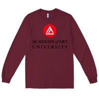 Burgundy academy of art, college design Long Sleeve Tee - linhVisuals