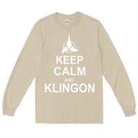 Mushroom keep calm and klingon Long Sleeve Tee - linhVisuals