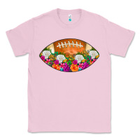 Bubblegum Pink American Football Floral Classic Tee - CowCowDesign