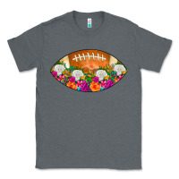 Charcoal Heather American Football Floral Classic Tee - CowCowDesign
