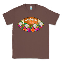 Chestnut American Football Floral Classic Tee - CowCowDesign