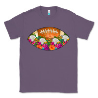 Lavender American Football Floral Classic Tee - CowCowDesign