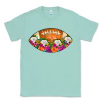 Seafoam American Football Floral Classic Tee - CowCowDesign