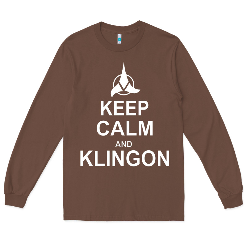 Keep Calm And Klingon Long Sleeve Tee by linhVisuals | Teevron