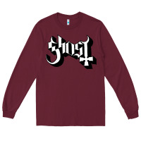 Burgundy ghost Long Sleeve Tee - linhVisuals