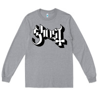 Heather Grey ghost Long Sleeve Tee - linhVisuals