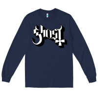 Navy ghost Long Sleeve Tee - linhVisuals