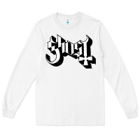 White ghost Long Sleeve Tee - linhVisuals