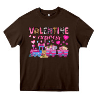 Chocolate Brown valentine express olivia Heavy Core Tee - OliviaCreatesArt