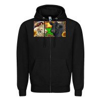 Black Charolais Bull And Black Angus Bull With Farm Zipper Hoodie - RanaPortraitStore