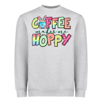 Heather Grey coffee makes me hoppy easter Heavyweight Sweatshirt - Jasminsmagicworld