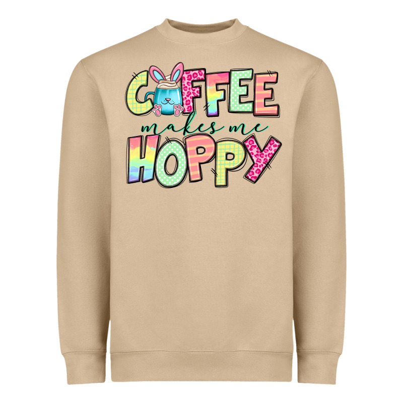 Coffee Makes Me Hoppy Easter Heavyweight Sweatshirt by Jasminsmagicworld | Teevron