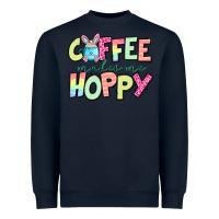 Navy coffee makes me hoppy easter Heavyweight Sweatshirt - Jasminsmagicworld