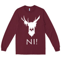Burgundy knights who say ni Long Sleeve Tee - linhVisuals