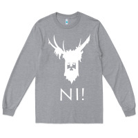 Heather Grey knights who say ni Long Sleeve Tee - linhVisuals