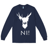 Navy knights who say ni Long Sleeve Tee - linhVisuals