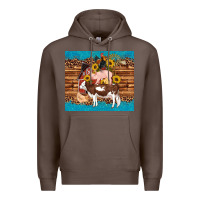 Coffee western farm cow pig rooster chick farm chicken barn Premium Hoodie - Artiststas