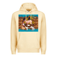 Pina Colada western farm cow pig rooster chick farm chicken barn Premium Hoodie - Artiststas