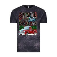 Cloud Black Small Town Christmas Vintage Tee - FaDigitalArtStudio