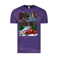 Cloud Purple Small Town Christmas Vintage Tee - FaDigitalArtStudio