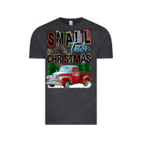 Vintage Black Small Town Christmas Vintage Tee - FaDigitalArtStudio