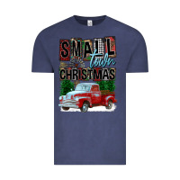 Vintage Denim Small Town Christmas Vintage Tee - FaDigitalArtStudio