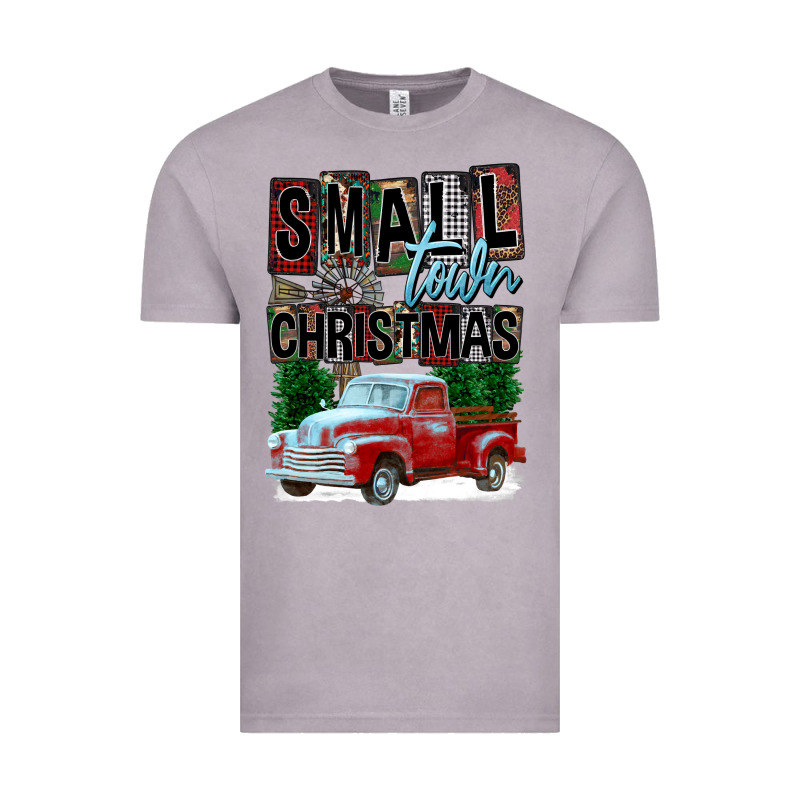Small Town Christmas Vintage Tee by FaDigitalArtStudio | Teevron