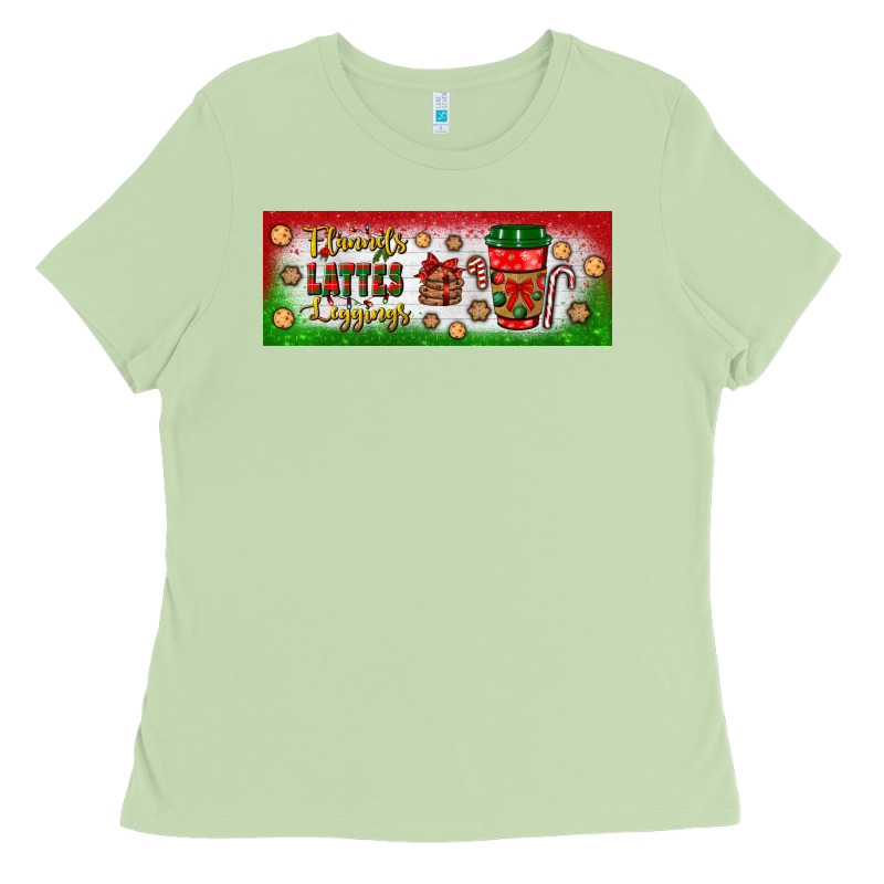 Flannels Lattes Leggings Ladies Tee by BundleAndBundleShop | Teevron
