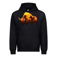 Black western bison Urban Hoodie - Jasminsmagicworld
