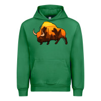 Emerald western bison Urban Hoodie - Jasminsmagicworld