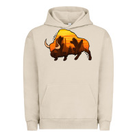 Pigment French Oak western bison Urban Hoodie - Jasminsmagicworld