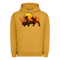 Pigment Peanut Butter western bison Urban Hoodie - Jasminsmagicworld