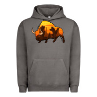 Pigment Tornado western bison Urban Hoodie - Jasminsmagicworld