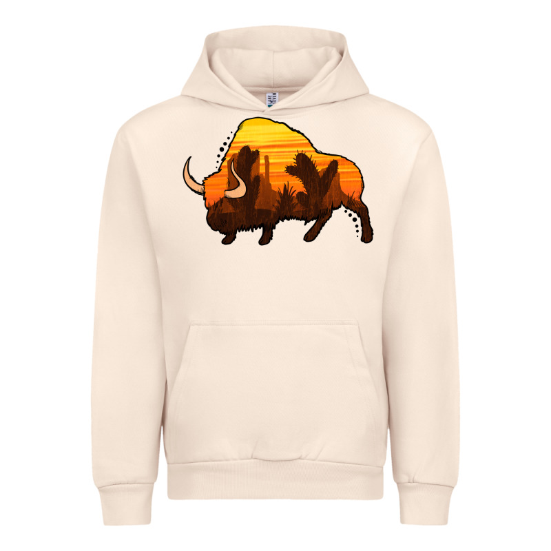 Western Bison Urban Hoodie by Jasminsmagicworld | Teevron